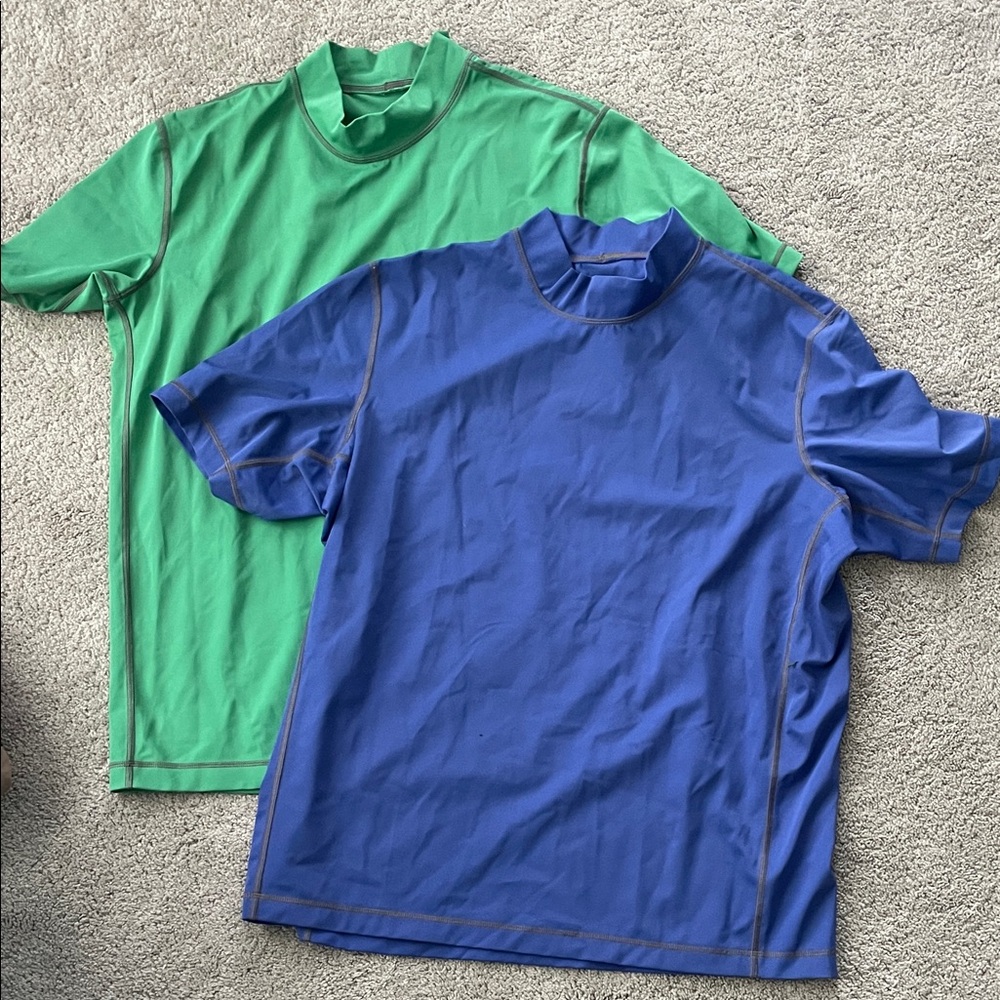 Lands’ End Mens Swim Shirt Rash Guards